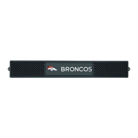 Fanmats FanMats Drink Mat, NFL - Denver Broncos, 3-1/4" x 24" x 1" 13984